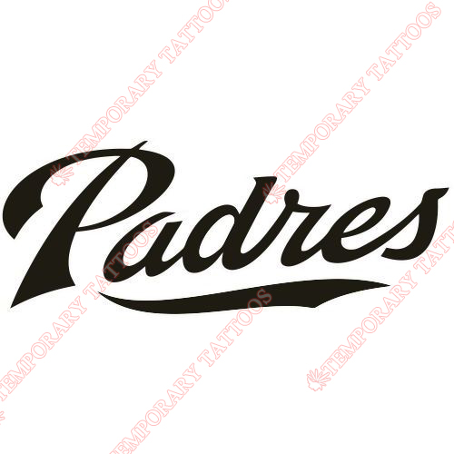 San Diego Padres Customize Temporary Tattoos Stickers NO.1873